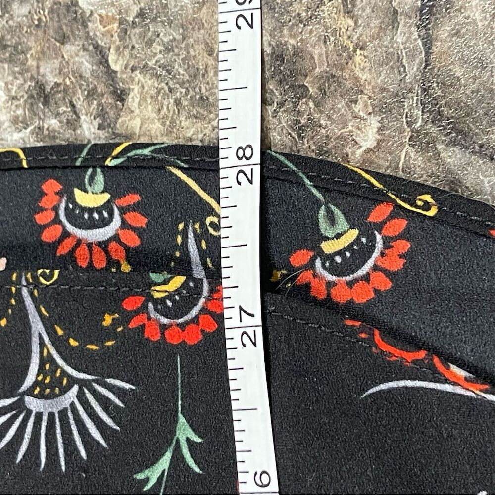 Cabi Women's Sleeveless Floral Blouse Size S Multicolor Tie neck Casual sku182 - Picture 10 of 12